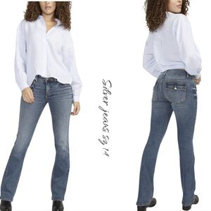 Silver jeans Co. Suki Mid Rise Slim Bootcut Jeans sz 14